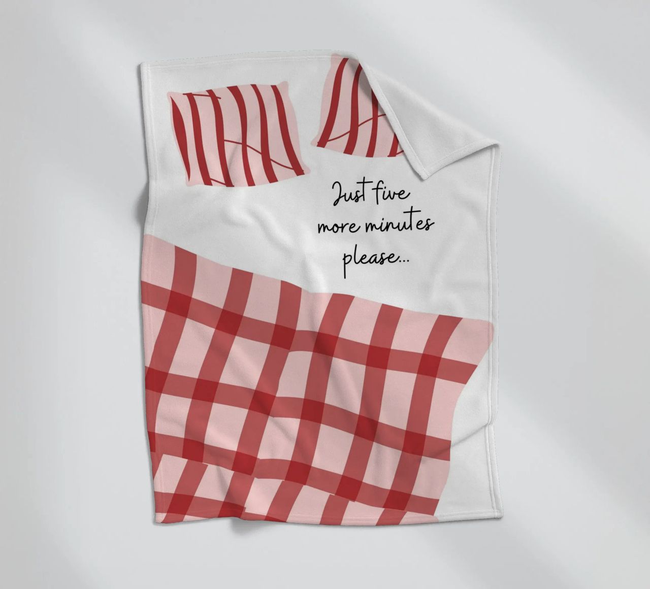 Solo altri cinque minuti per favore, cito, dicendo coperta in pile da pdigitalprints
