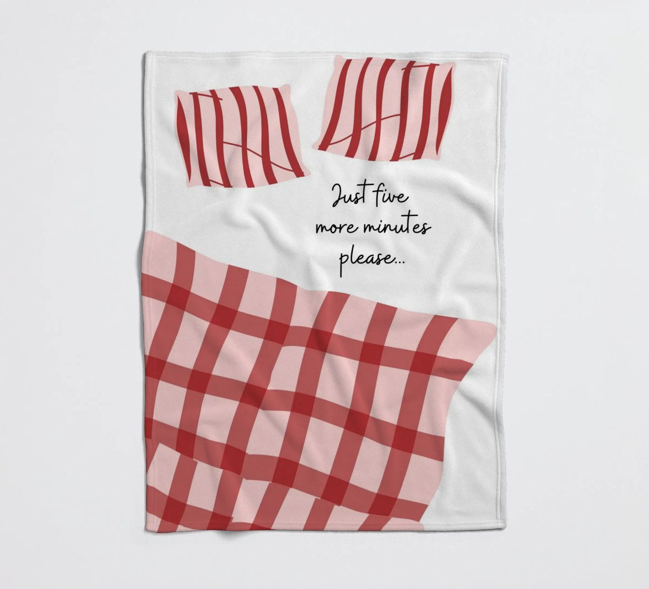 Solo altri cinque minuti per favore, cito, dicendo coperta in pile da pdigitalprints