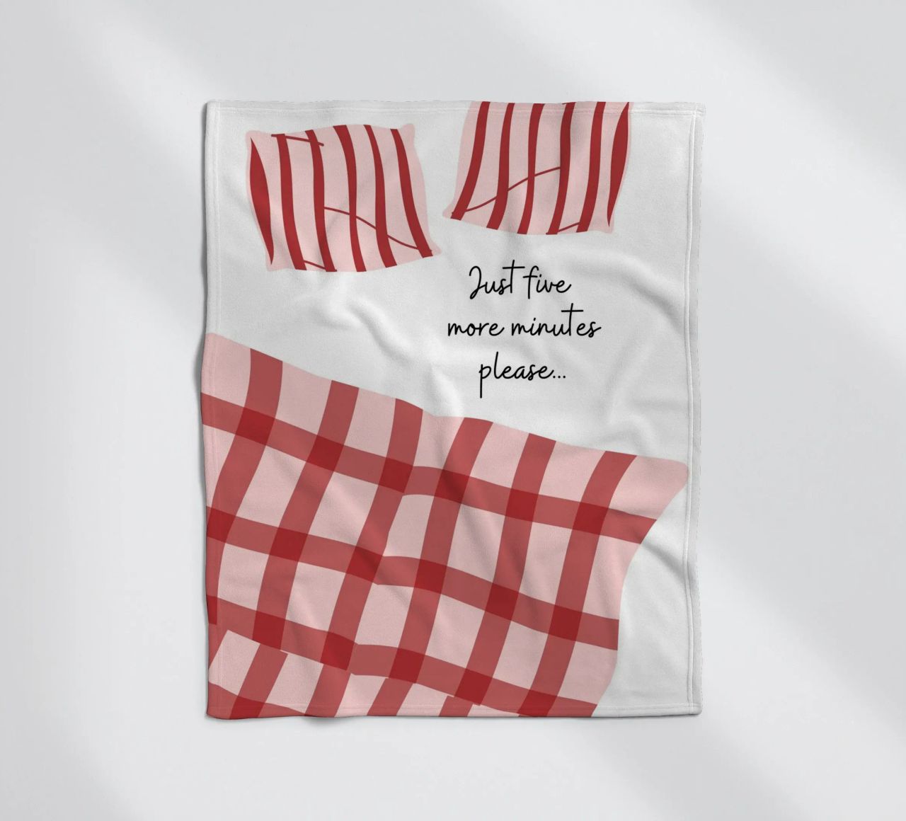 Solo altri cinque minuti per favore, cito, dicendo coperta in pile da pdigitalprints
