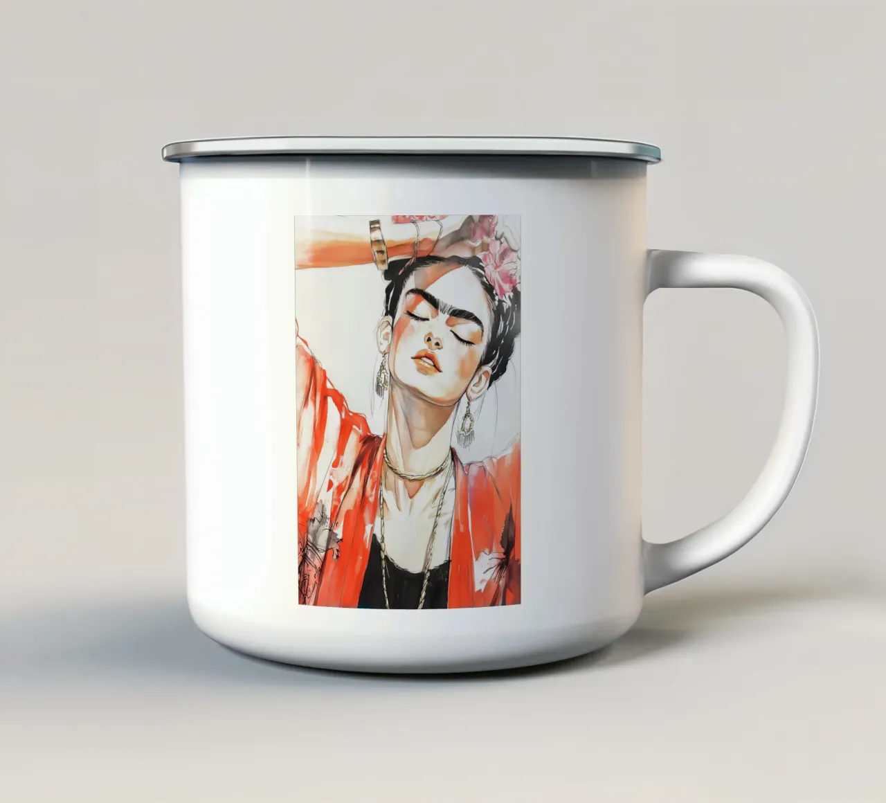 Lunedì mattina tazza in smalto da Justyna Jaszke JBJart