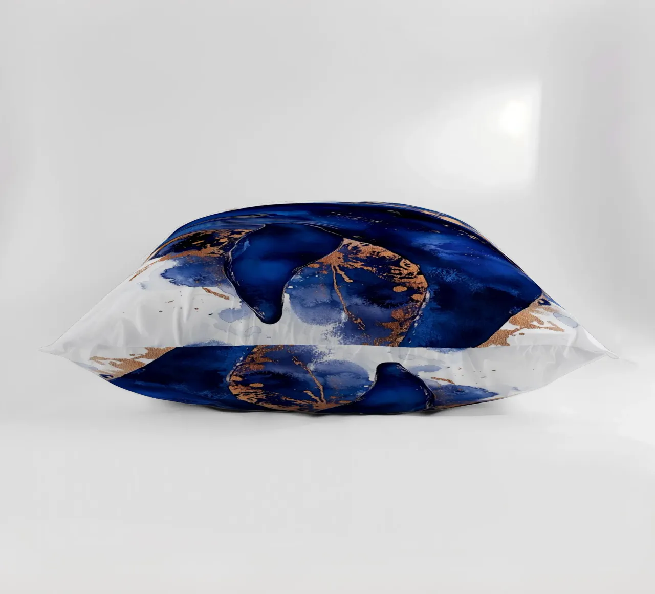 Blue whale decorative cushion by Justyna Jaszke JBJart