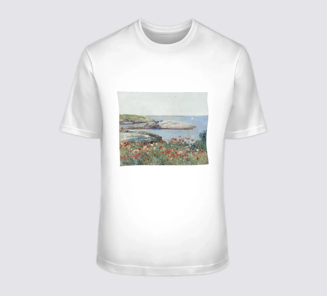Childe Hassam - Papaveri, Isole di Shoals t-shirt da William Store