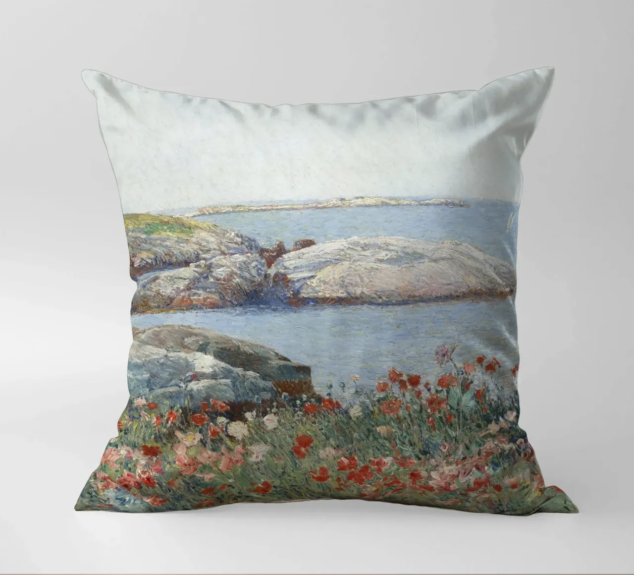 Childe Hassam - Papaveri, Isole di Shoals cuscino da William Store