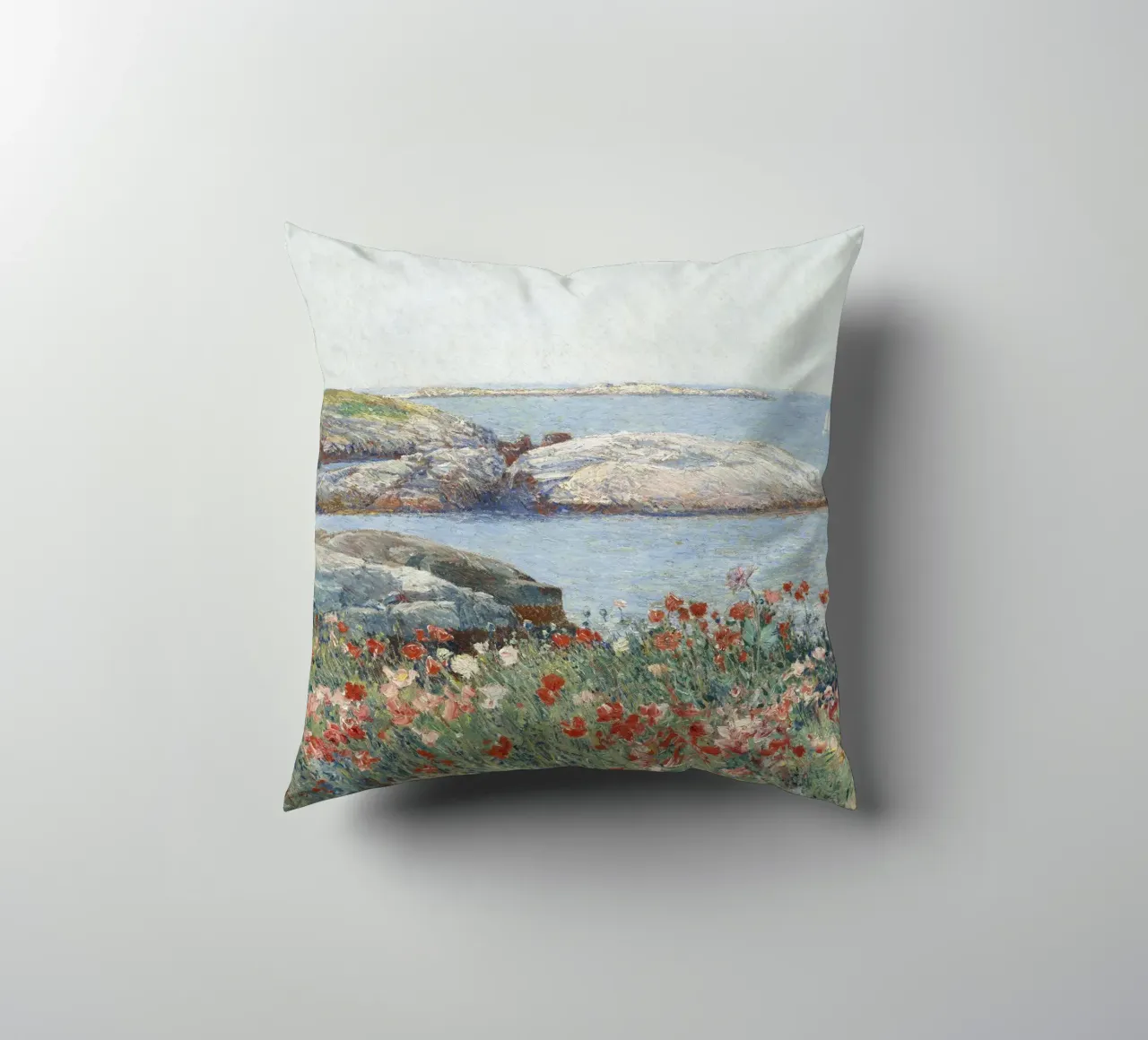 Childe Hassam - Papaveri, Isole di Shoals cuscino da William Store