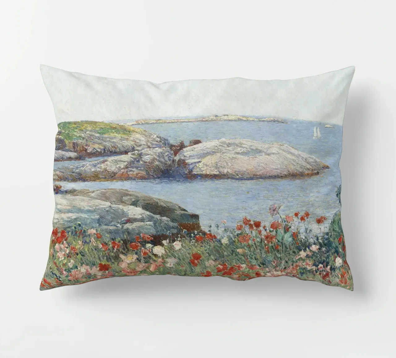Childe Hassam - Papaveri, Isole di Shoals cuscino da William Store