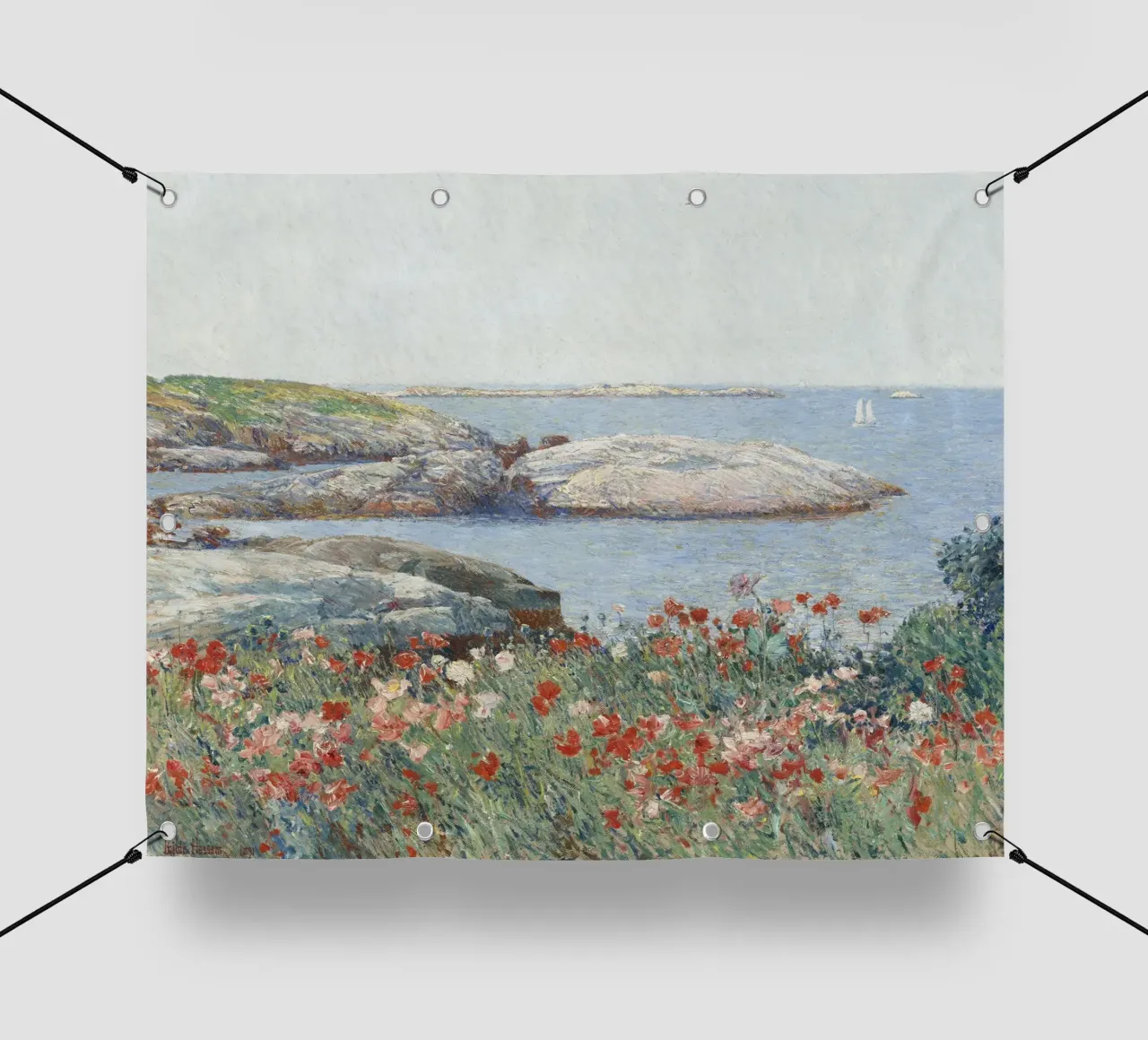 Childe Hassam - Papaveri, Isole di Shoals telo in pvc da William Store