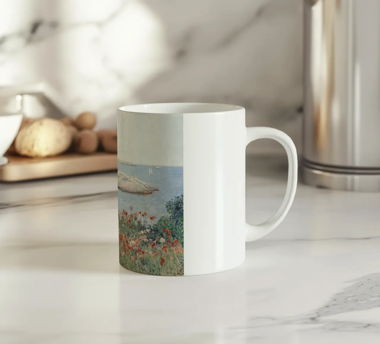 Childe Hassam - Papaveri, Isole di Shoals tazza in ceramica da William Store