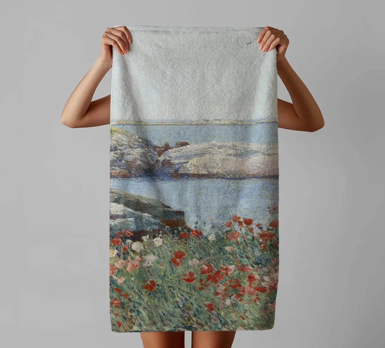 Childe Hassam - Mohnblumen, Isles of Shoals Handtuch von William Store