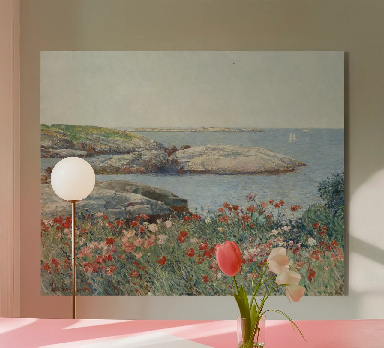 Childe Hassam - Papaveri, Isole di Shoals plexiglass da William Store