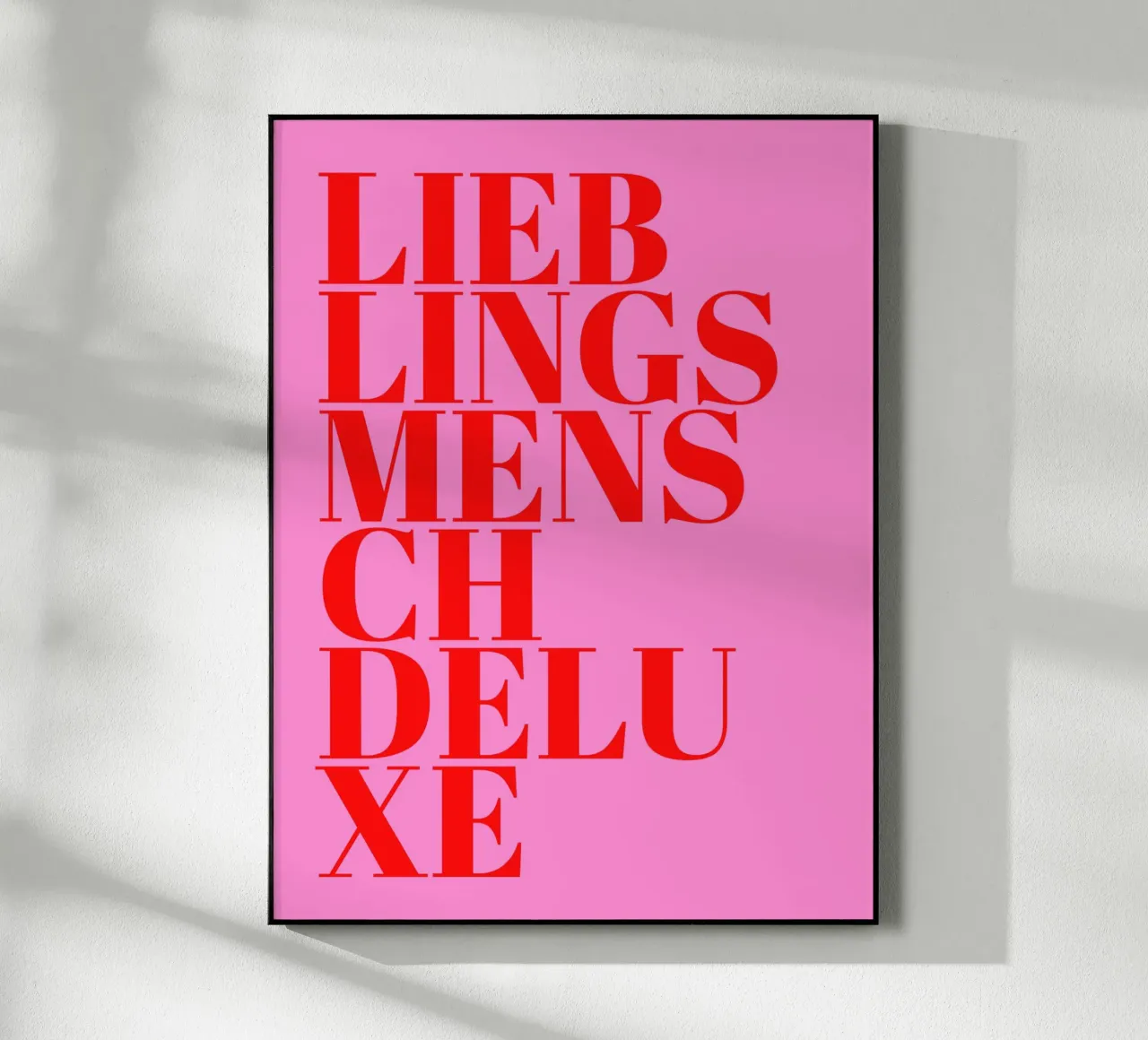 Lieblingsmensch Deluxe acrylic glass by Ohkimiko