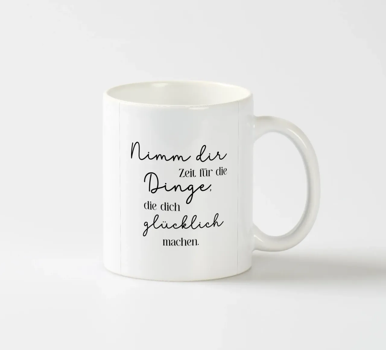 Nimm dir Zeit für die Dinge keramische mok van BAINAI QUOTES