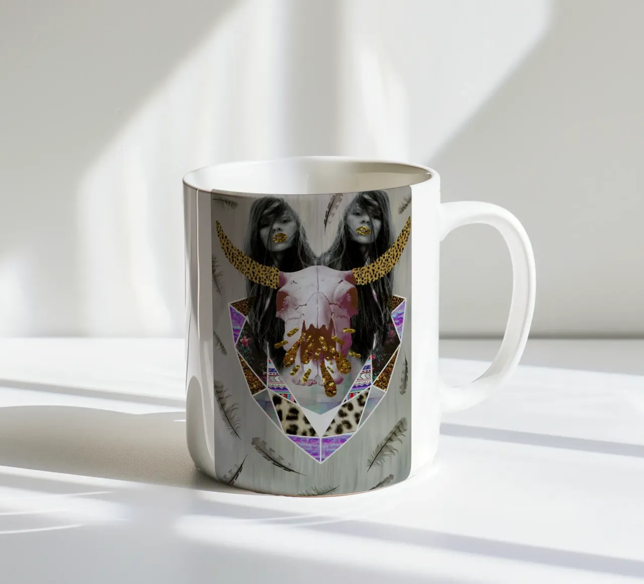 Wildfox sparke ceramic mug by Vasare Nar