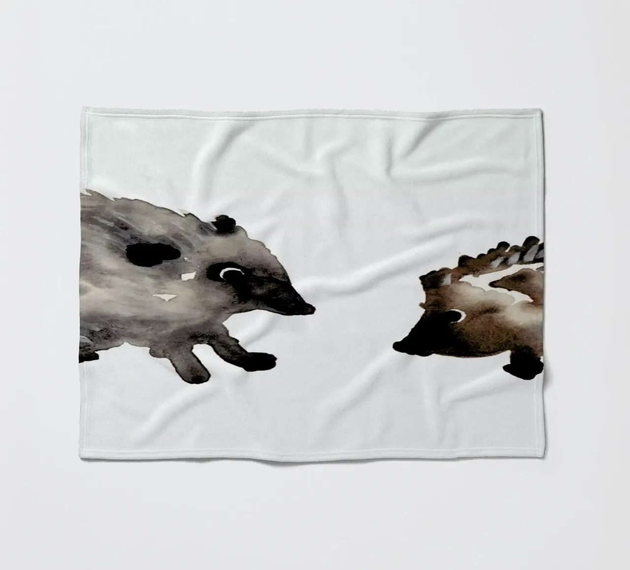 Hedgehog coperta in pile da Farina Kuklinski