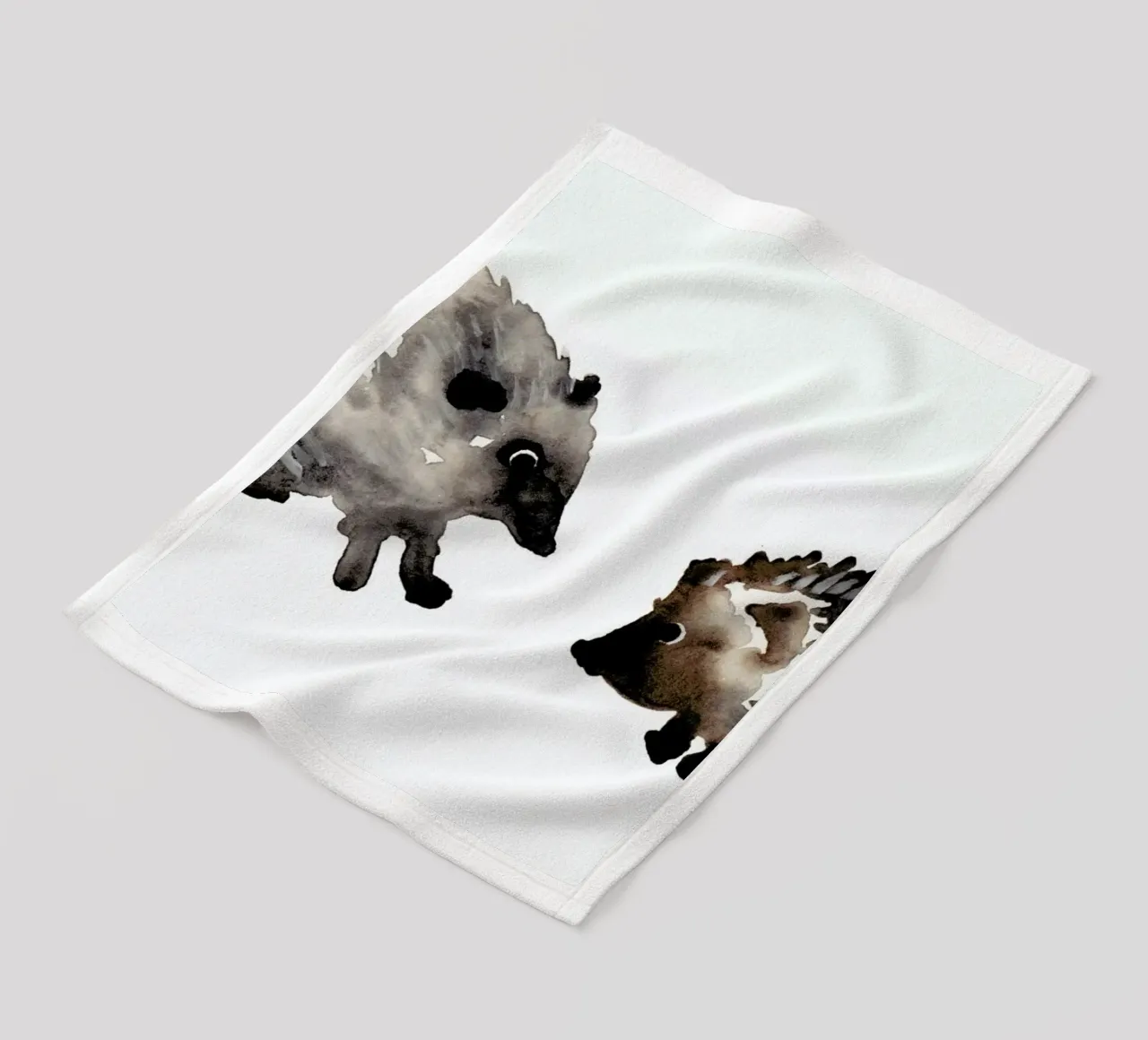 Hedgehog coperta in pile da Farina Kuklinski