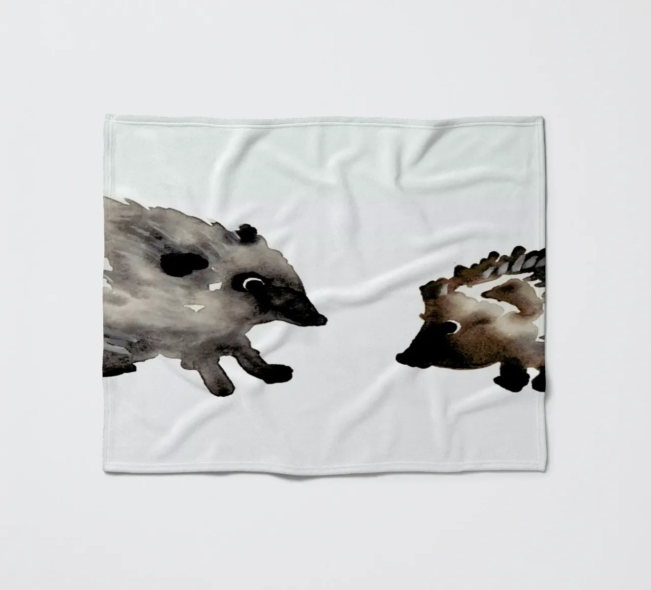 Hedgehog coperta in pile da Farina Kuklinski
