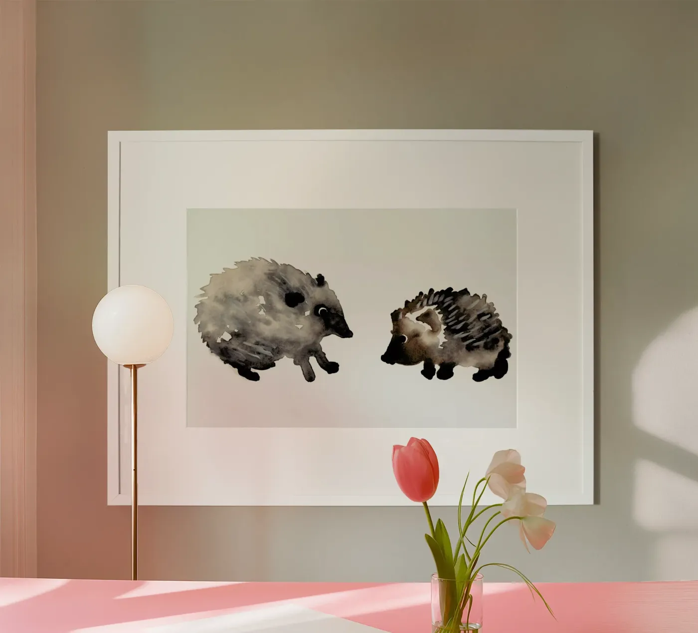 Hedgehog poster van Farina Kuklinski