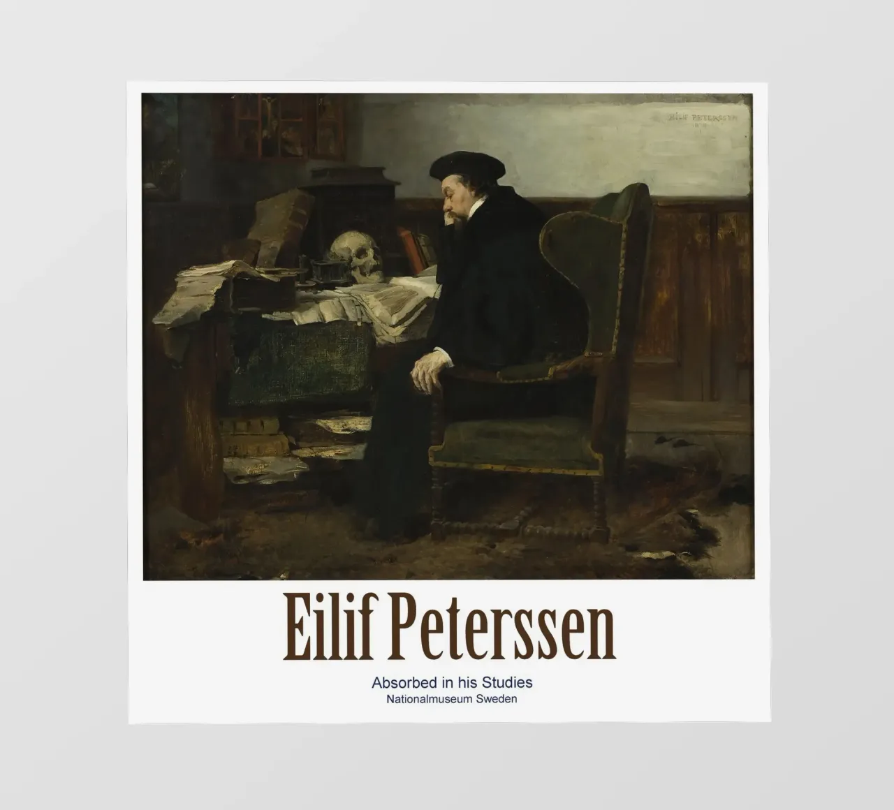 Elif Peterssen: Vertieft ins Studium telo in pvc da Little Art Histories