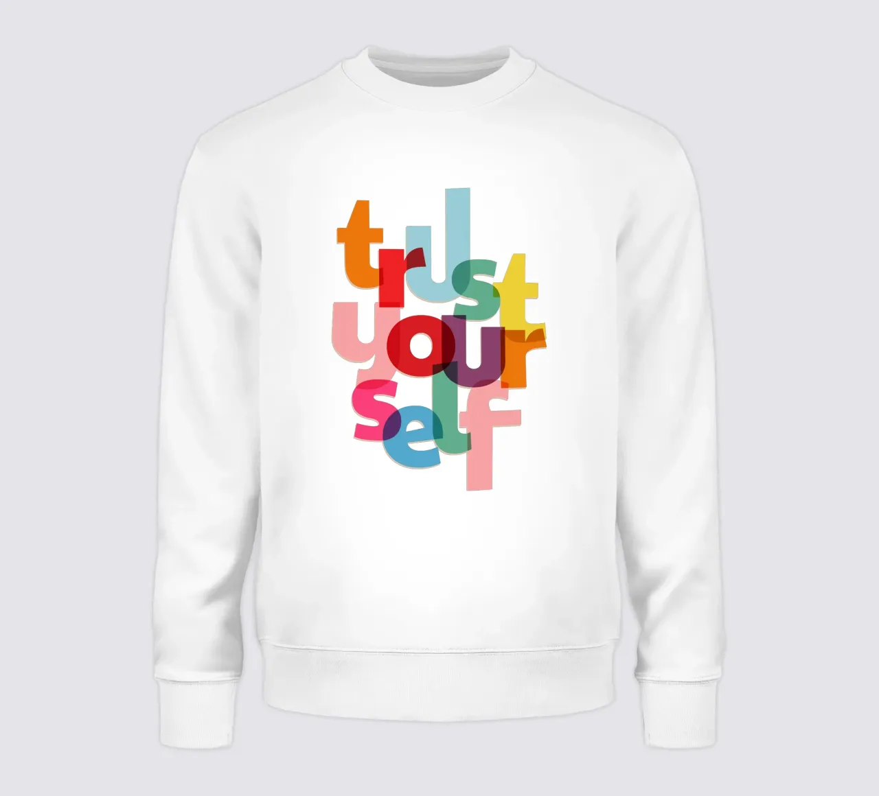Trust Yourself - Bold Motivational Typography felpa da showmemars