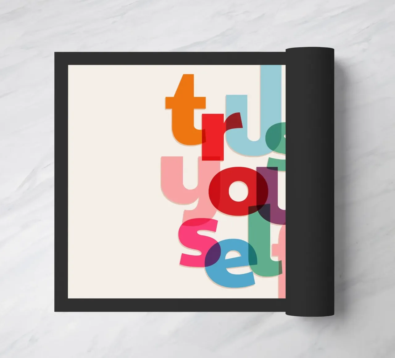 Trust Yourself - Bold Motivational Typography zerbino da showmemars