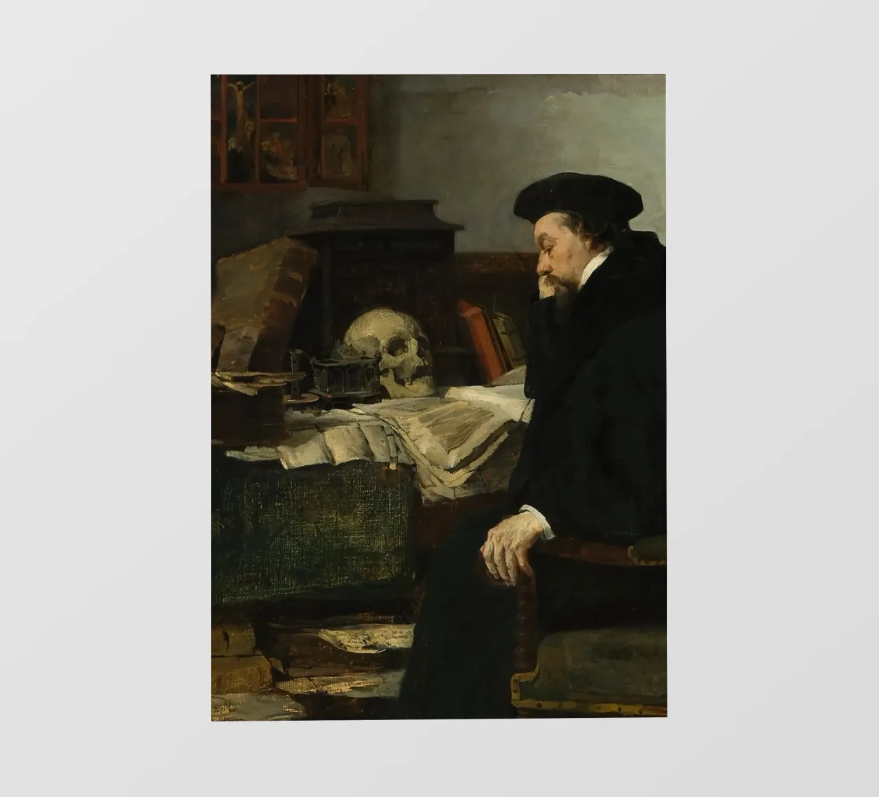 Eilif Peterssen: "Immersi nei propri studi" telo in pvc da Little Art Histories