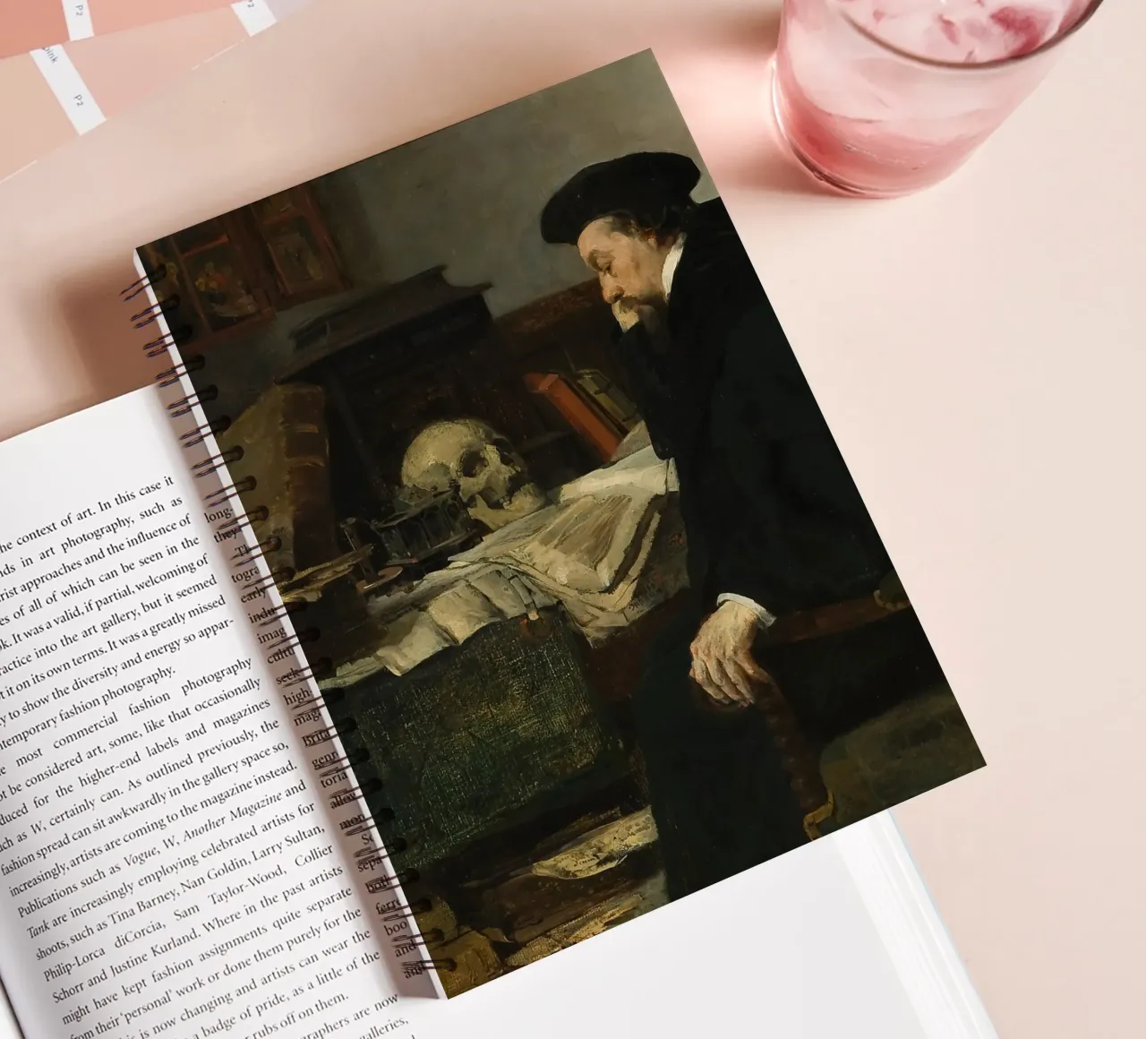 Eilif Peterssen: "Immersed in your studies" spiral notebook by Little Art Histories