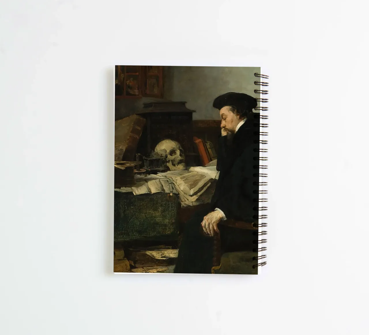 Eilif Peterssen: "Immersed in your studies" spiral notebook by Little Art Histories