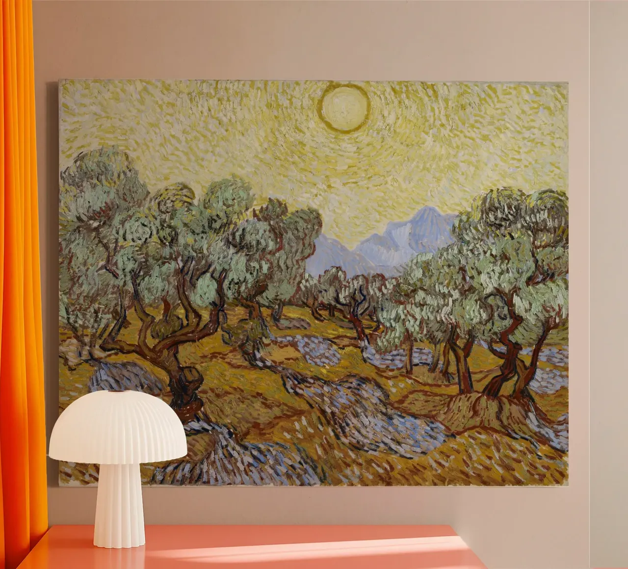 Gli ulivi: la natura vivente di Van Gogh tela con Cornice a cassetta da Little Art Histories