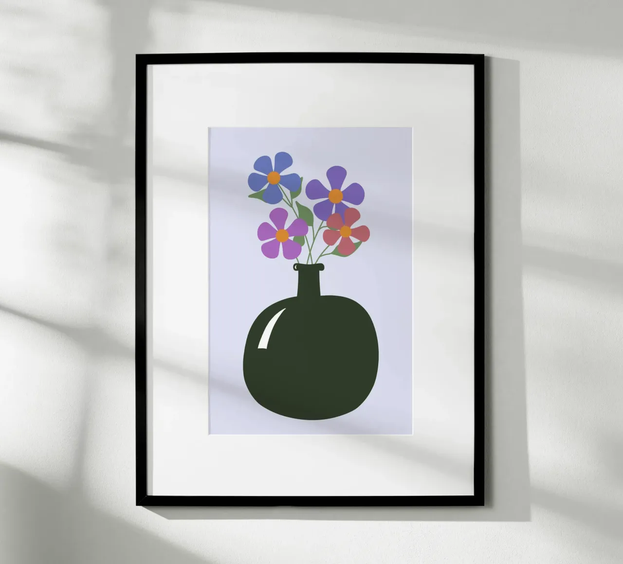A Bunch Of Flowers poster con telaio in legno da selfieswithlove