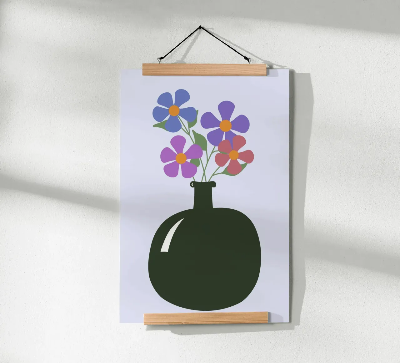 A Bunch Of Flowers poster con telaio in legno da selfieswithlove
