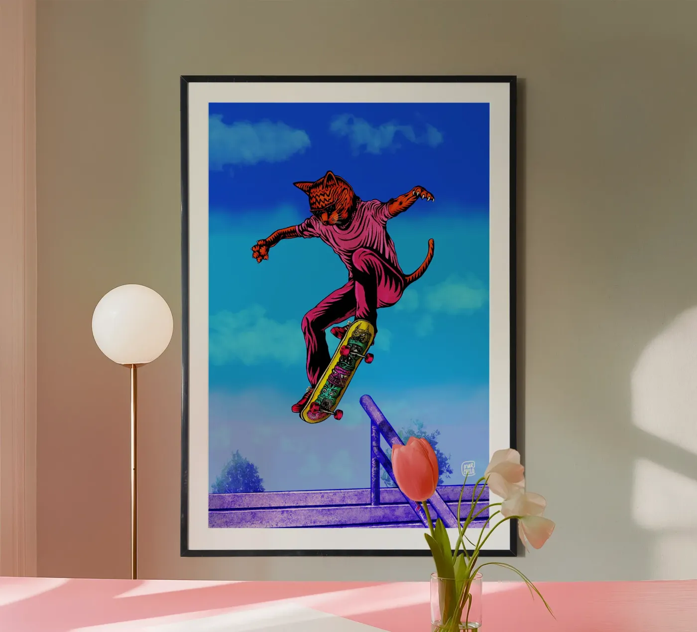 Skate Cat poster da marchelo