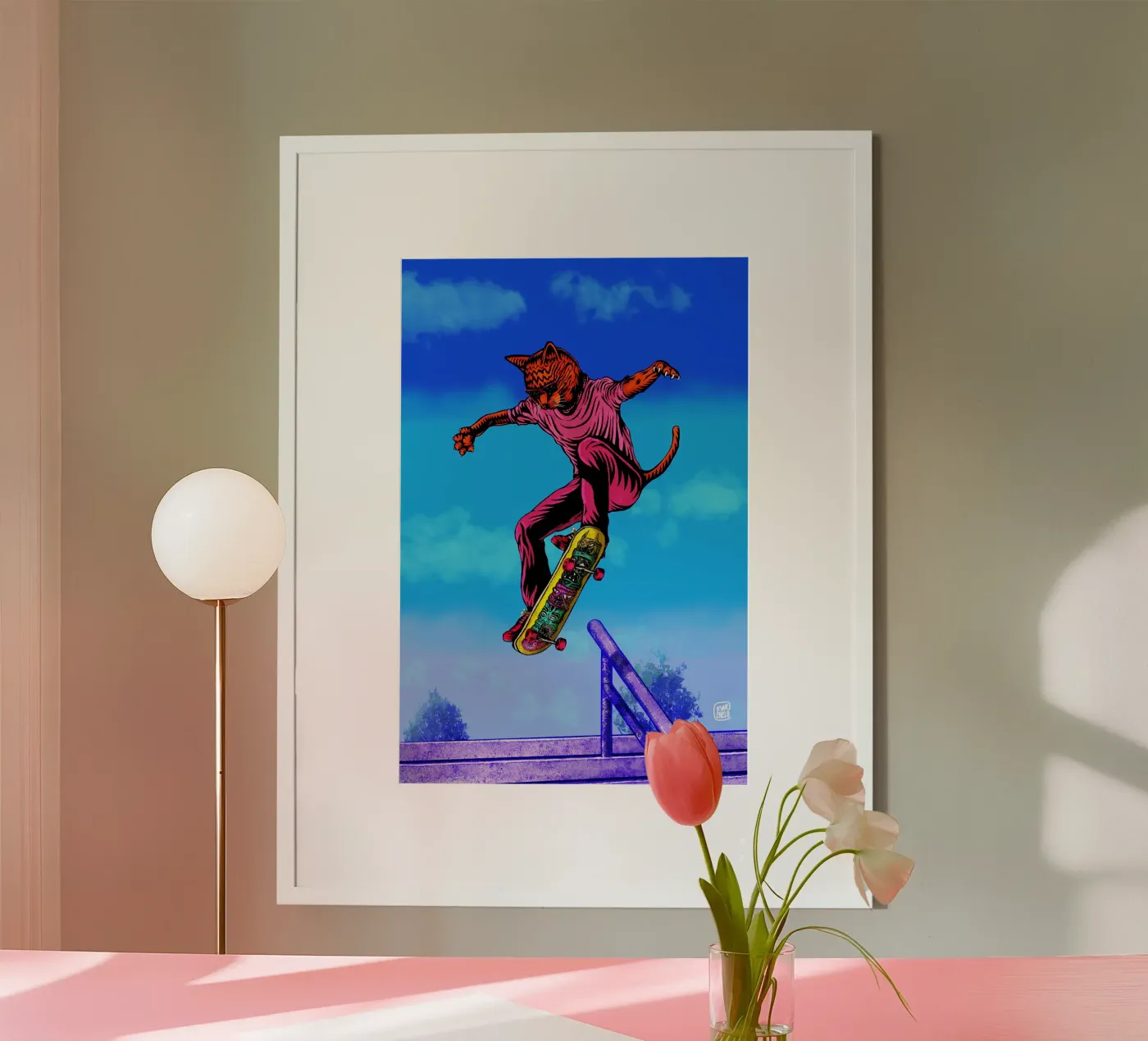 Skate Cat poster da marchelo