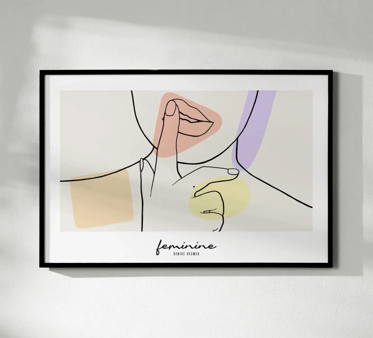 Feminine Pt. II poster con telaio in legno da selfieswithlove