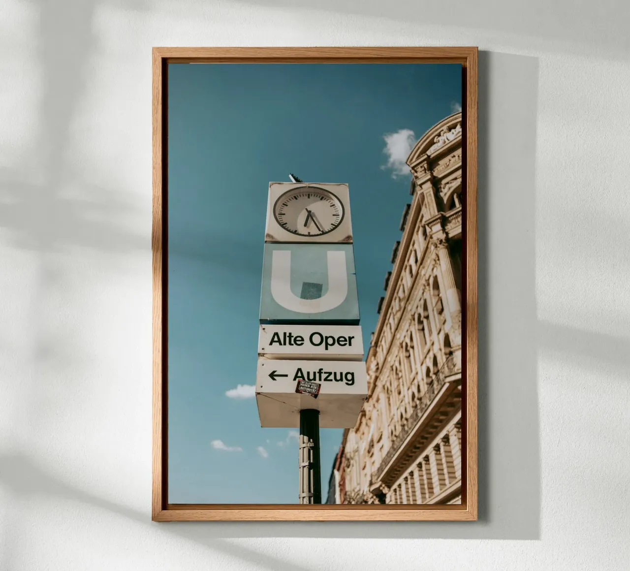 Frankfurt am Main Pt. V canvas with Floater frame by selfieswithlove