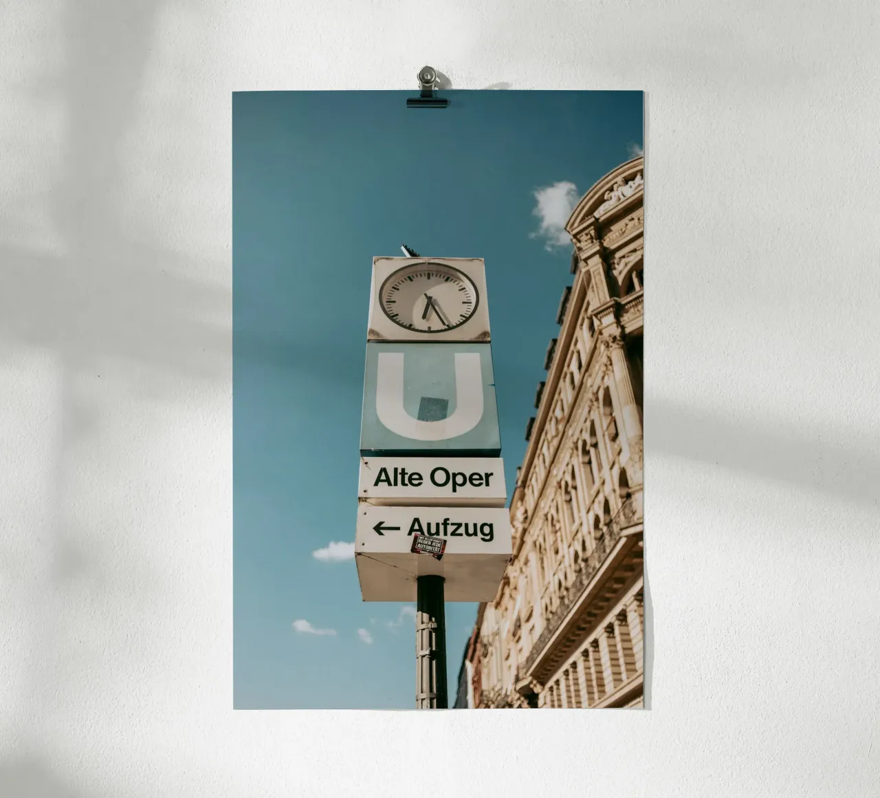 Frankfurt am Main Pt. V poster con telaio in alluminio da selfieswithlove
