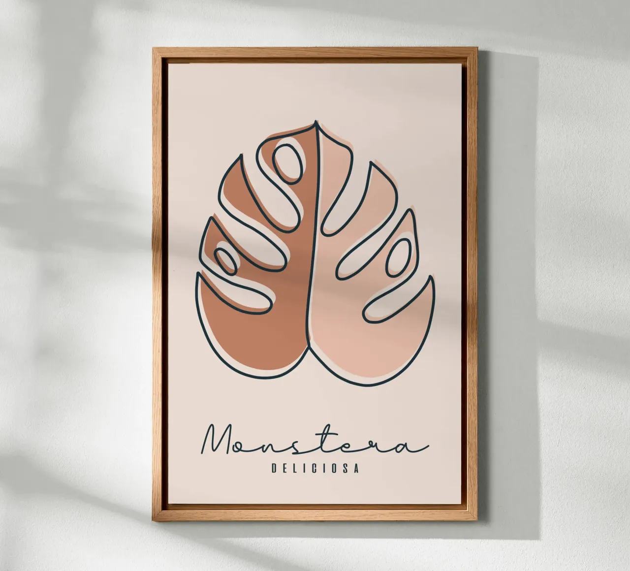 Monstera Deliciosa Pt. I tela con Cornice a cassetta da selfieswithlove