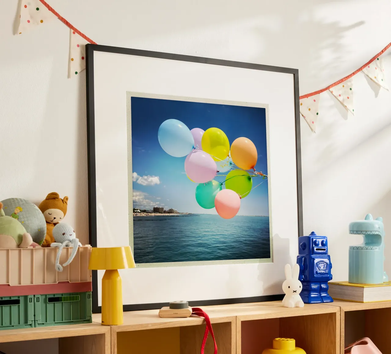 Ballons poster con telaio in legno da Flo Klein