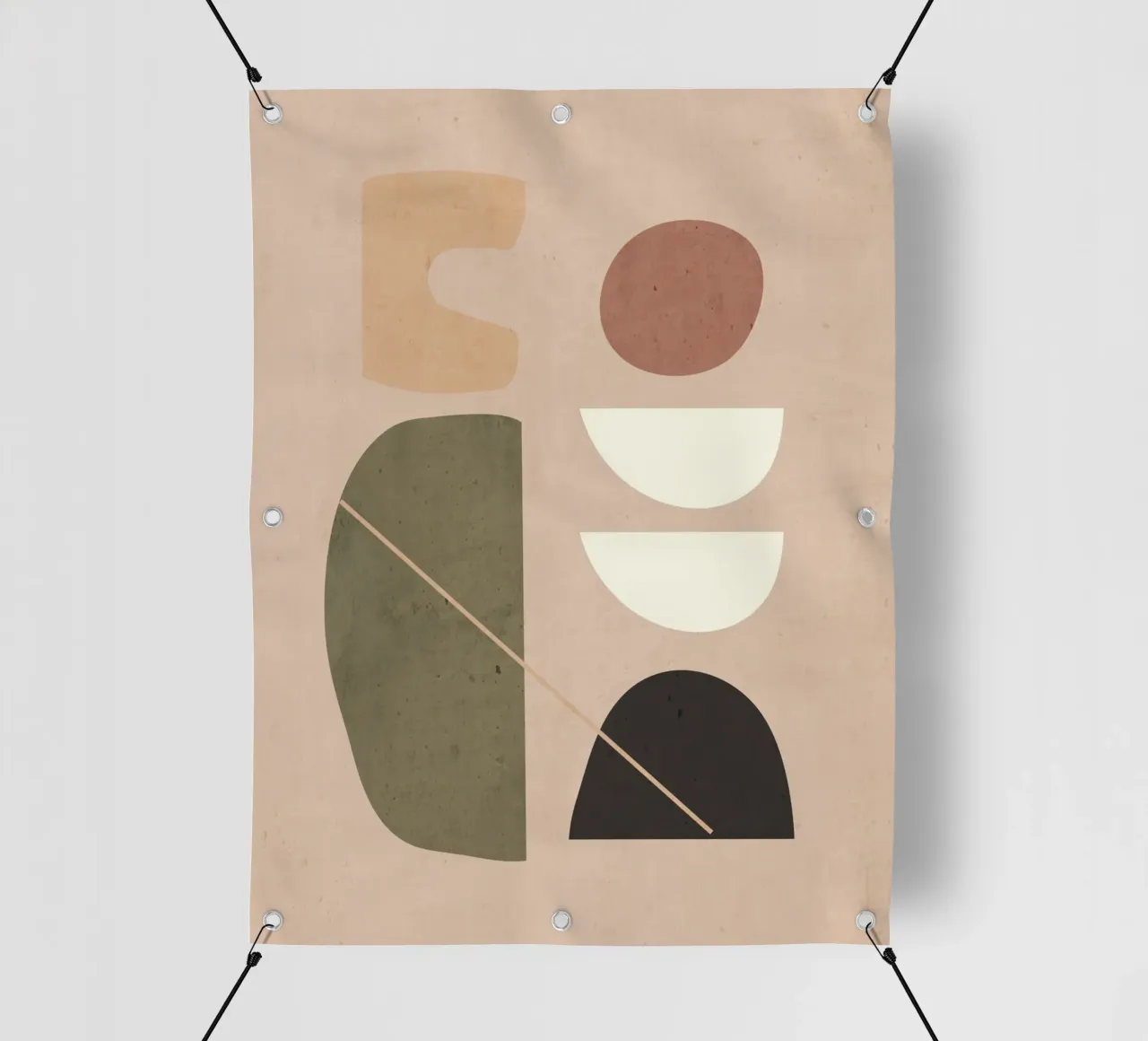 Abstrakte Kunst Formen 42 PVC Plane von ThingDesign