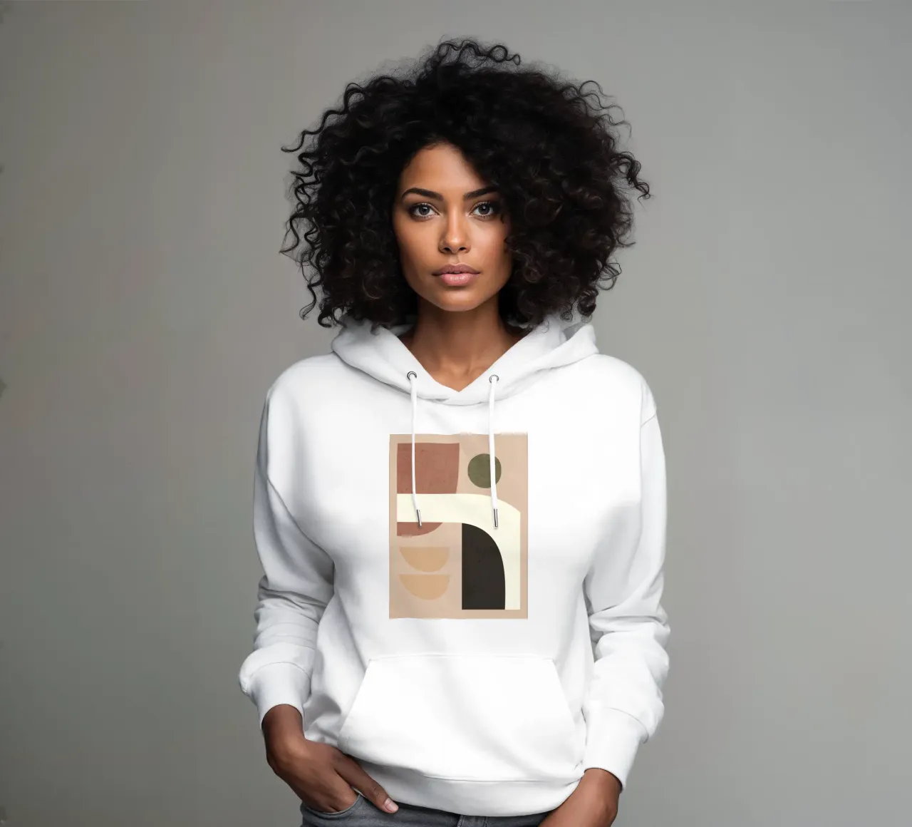 Arte abstracto Formas 41 sudadera con capucha de ThingDesign