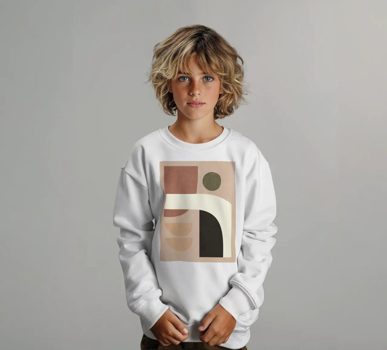 Abstracte Kunst Vormen 41 kinder sweatshirt van ThingDesign