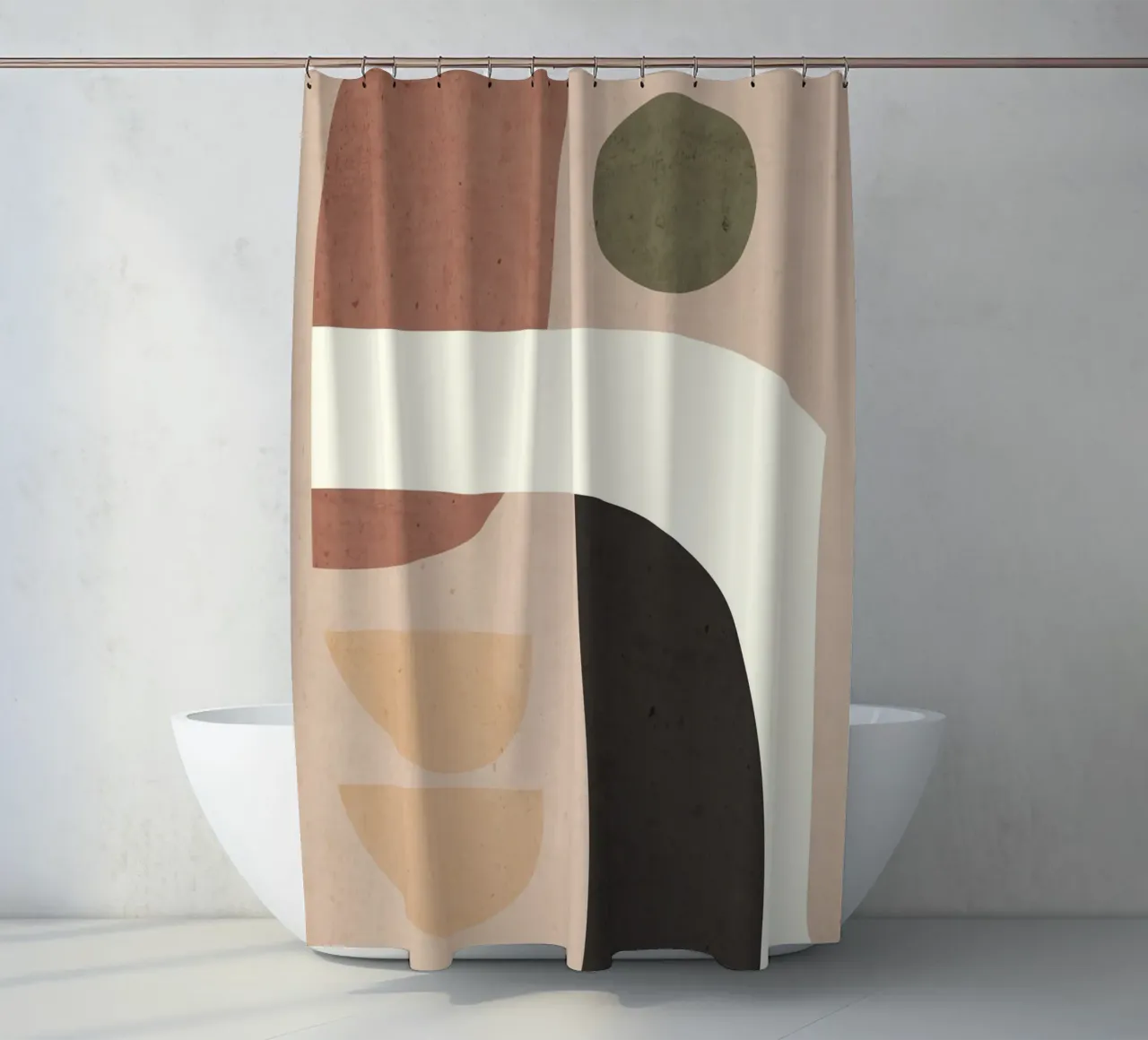 Abstrakte Kunst Formen 41 Duschvorhang von ThingDesign