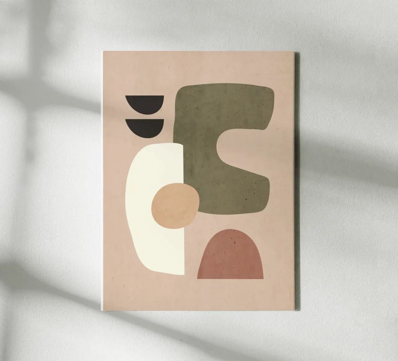 Abstracte Kunst Vormen 40 canvas met Baklijst van ThingDesign