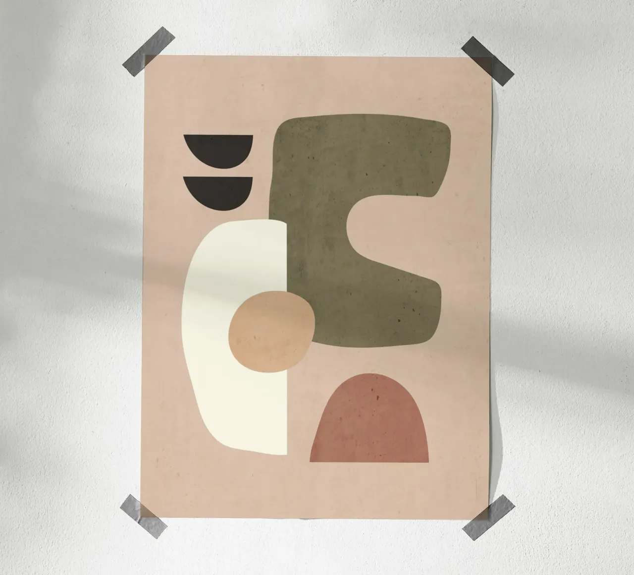 Abstracte Kunst Vormen 40 poster van ThingDesign