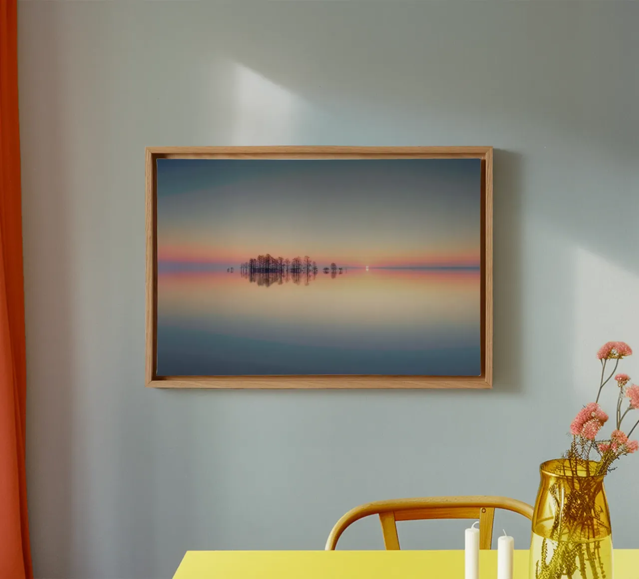 Lake Mattamuskeet Memory - Liyun Yu tela da Pictufy