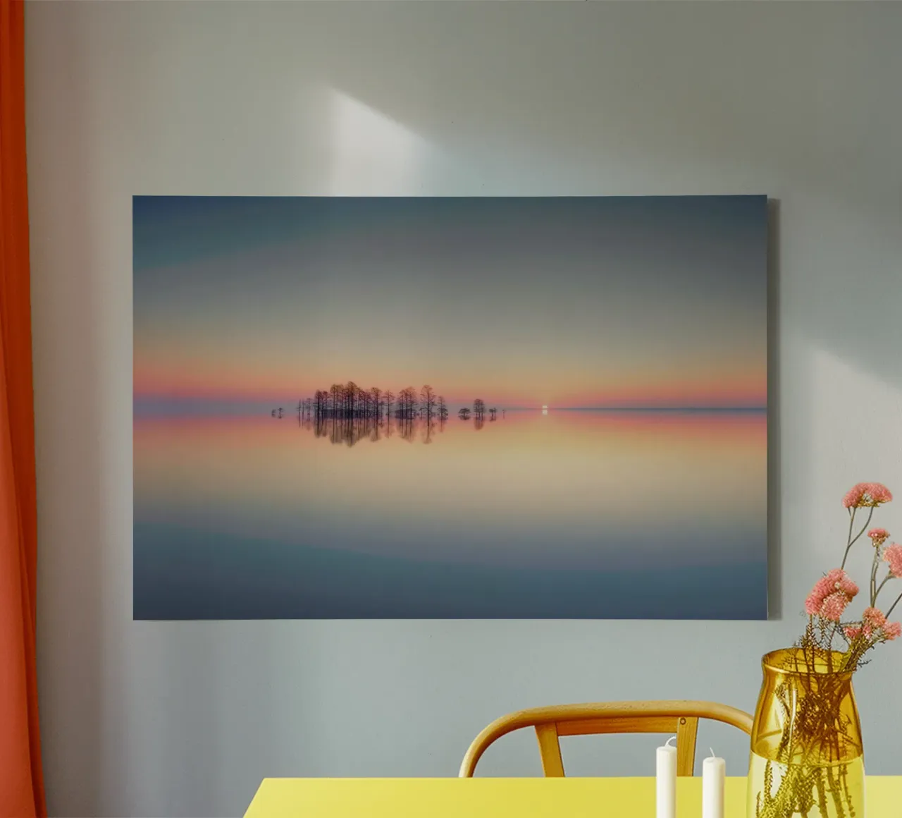 Lake Mattamuskeet Memory - Liyun Yu tela da Pictufy