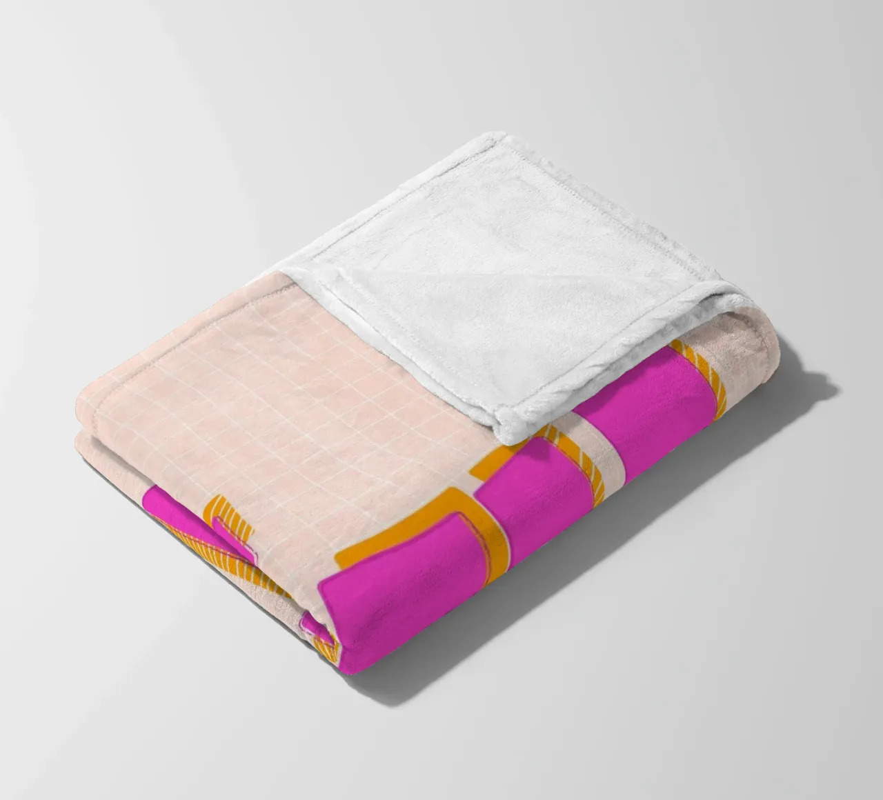 Modern Pink "Yeah!" Typography coperta in pile da showmemars
