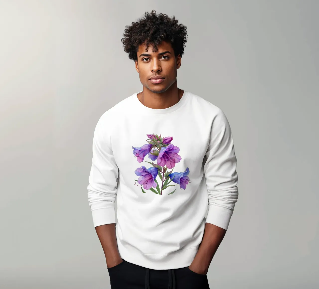 Penstemon bloem 2 sweatshirt van Bold Blooms