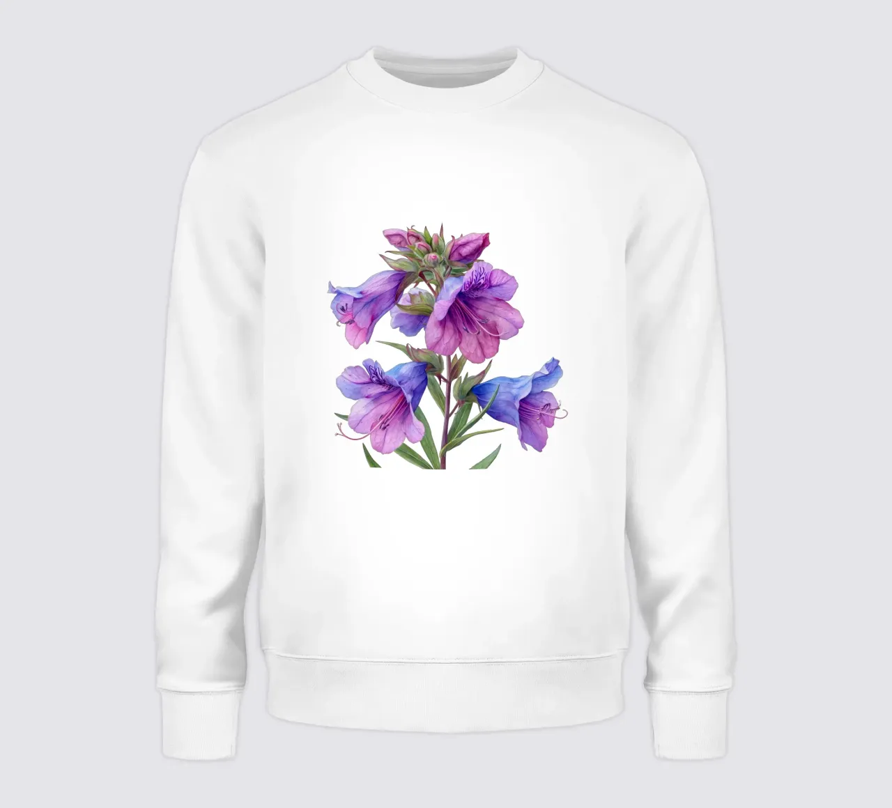 Penstemon Flower 2 sweatshirt by Bold Blooms