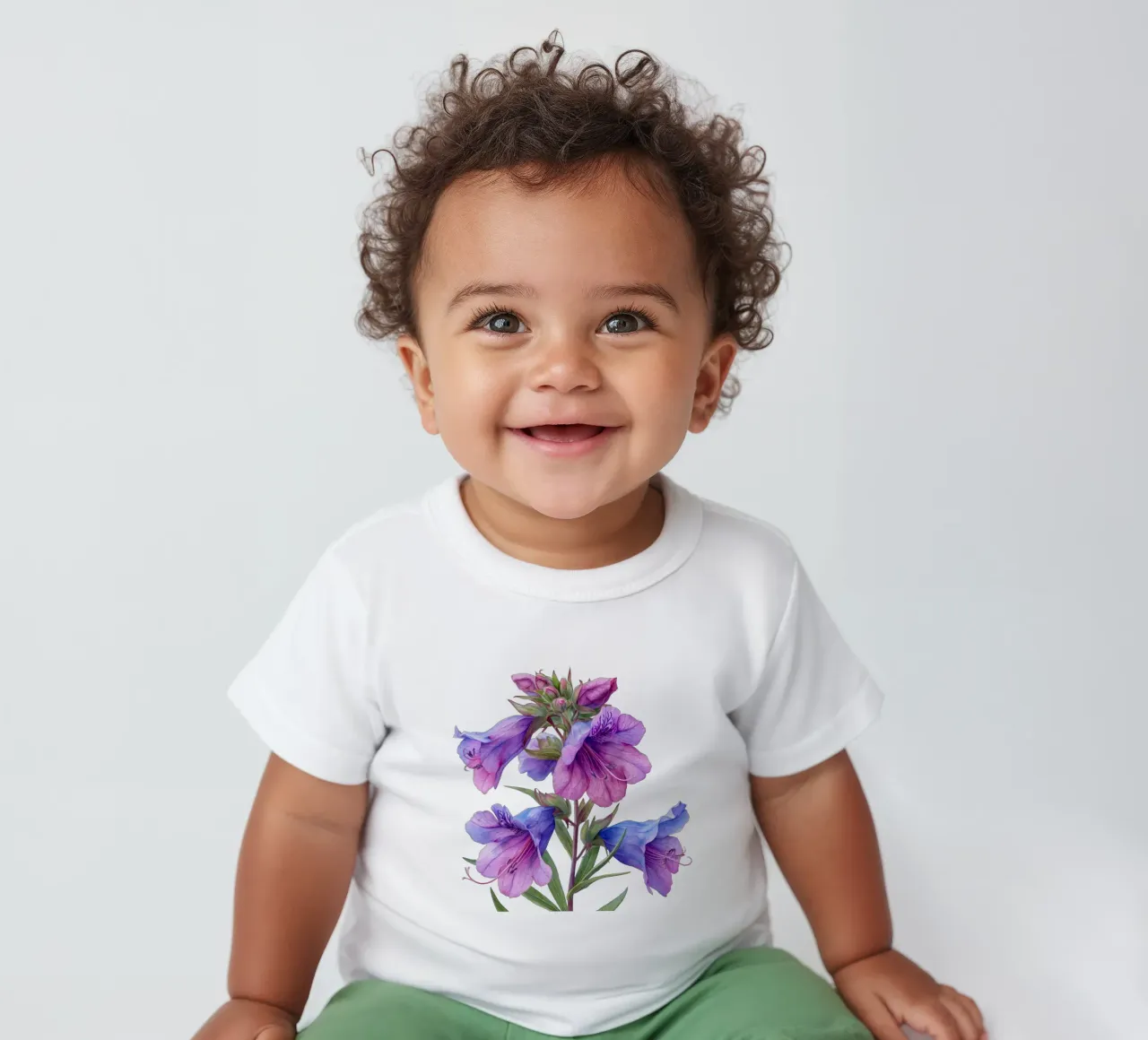 Pensée fleurie 2 t-shirt pour bébé de Bold Blooms