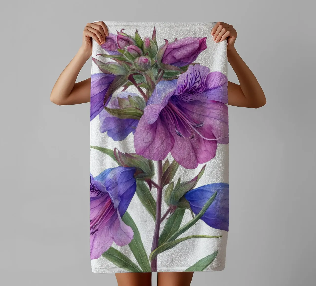 Pensée fleurie 2 serviette de bain de Bold Blooms