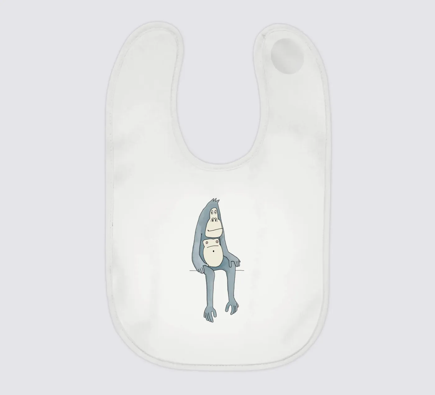 Gorilla baby slabbetje van Face & Content